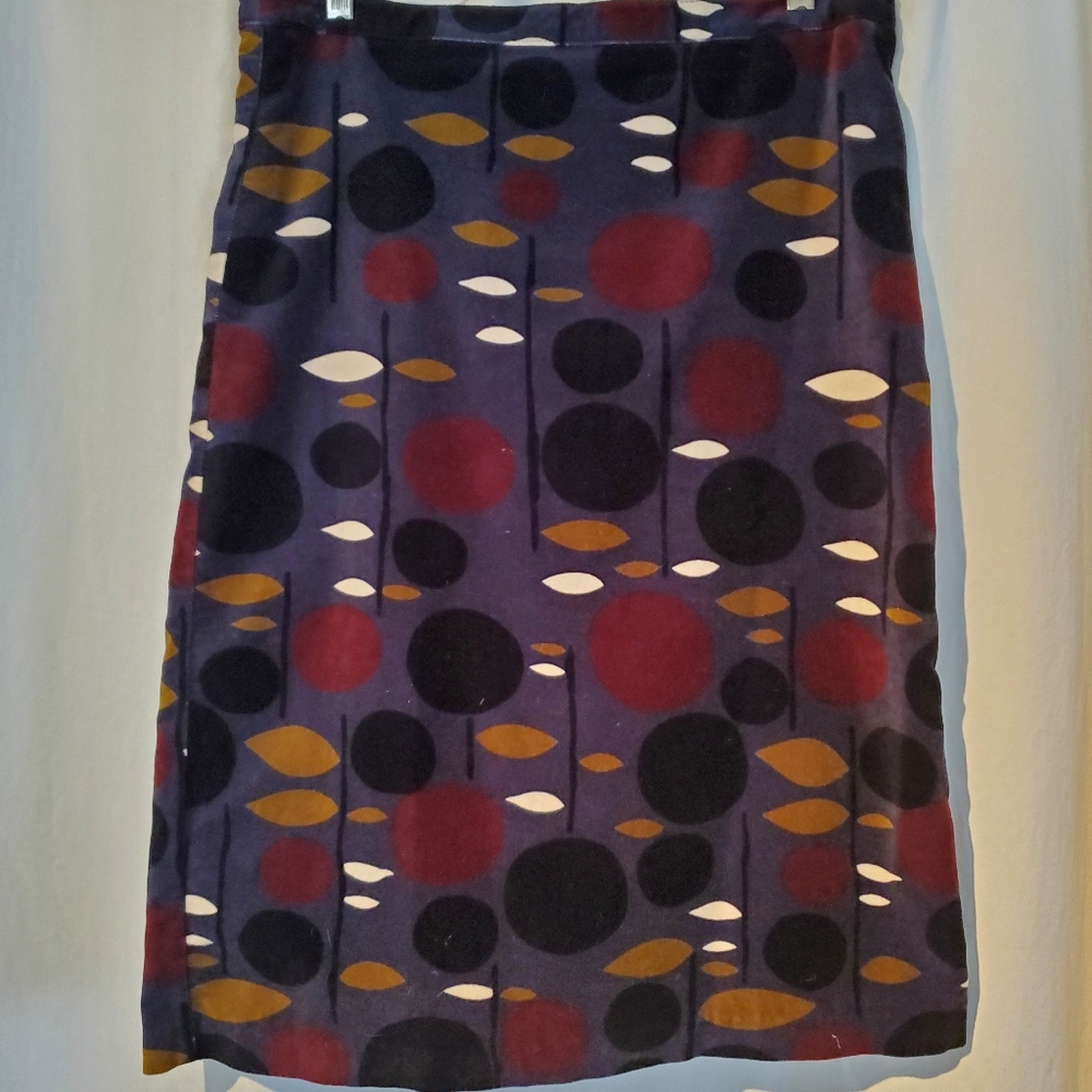 Boden Skirt Size 8 US (12 UK) multi color velvet